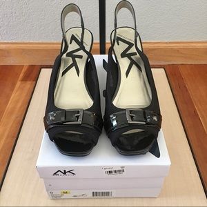 Anne Klein Sport back open toe sandal 9